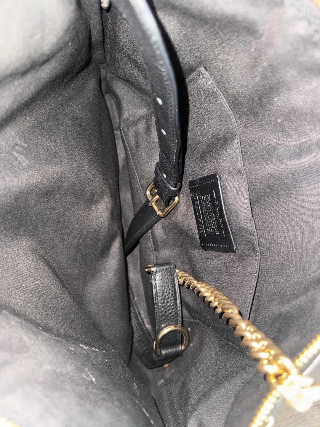 Coach Leather Shoulder Bag - Black - photo 2