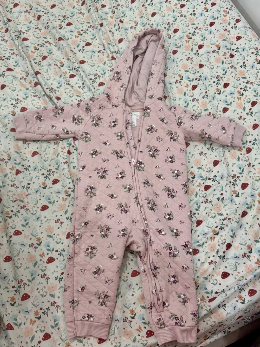 Baby Quilted Floral Romper