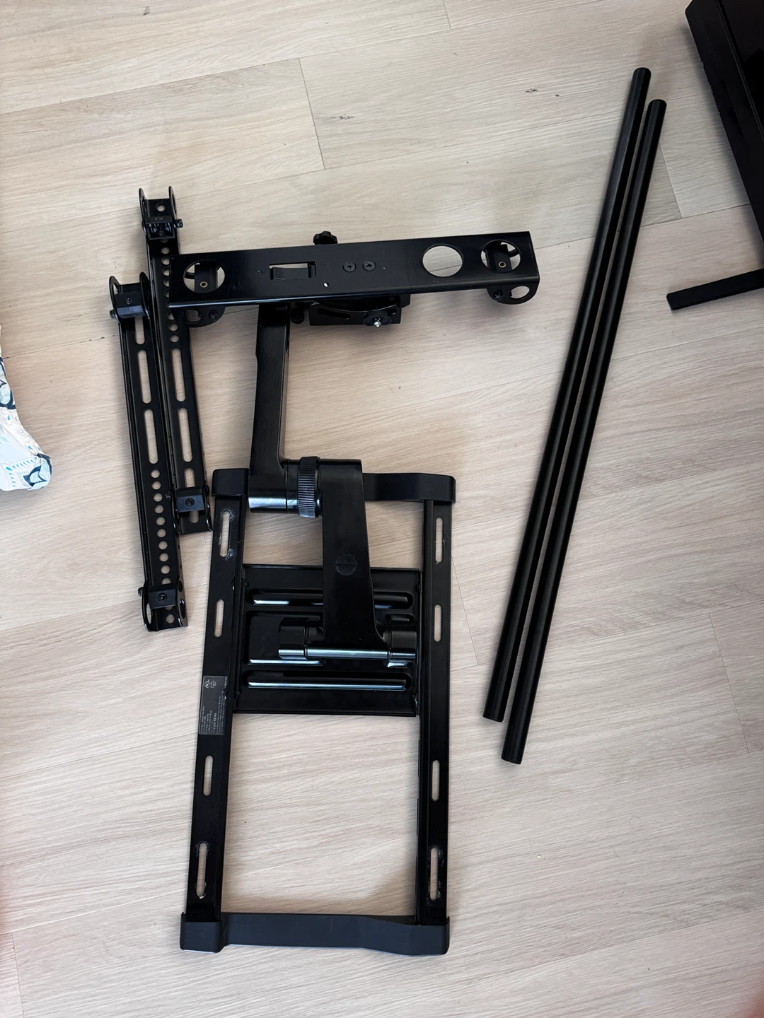 Black TV Wall Mount Bracket