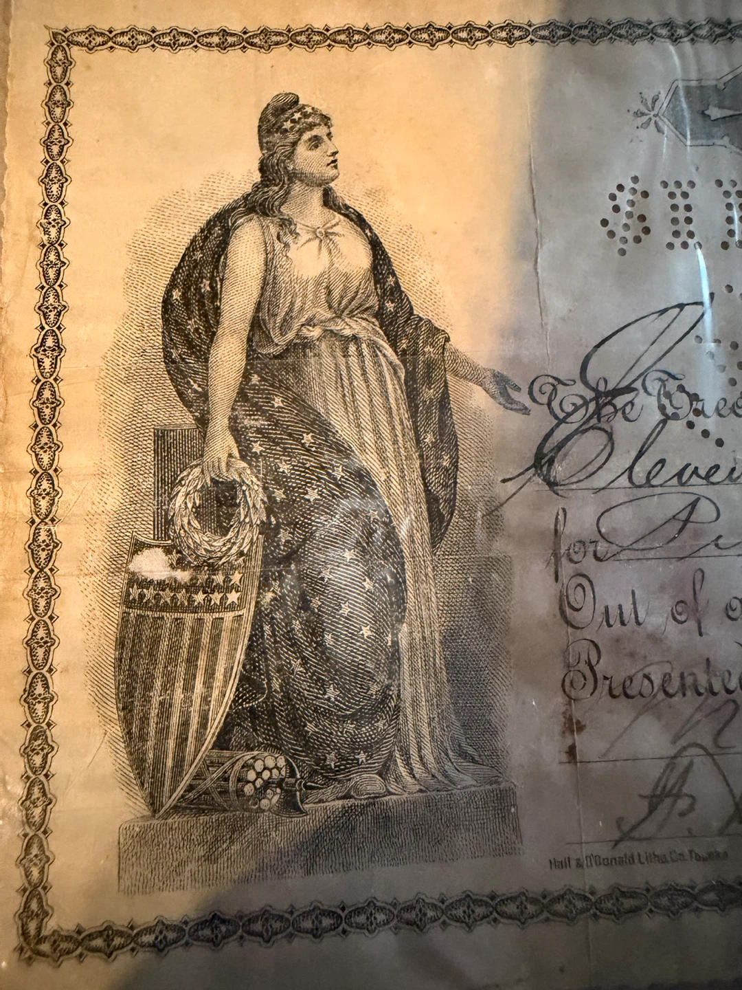 State of Montana State Warrant - $1100 - 1896 - photo 3