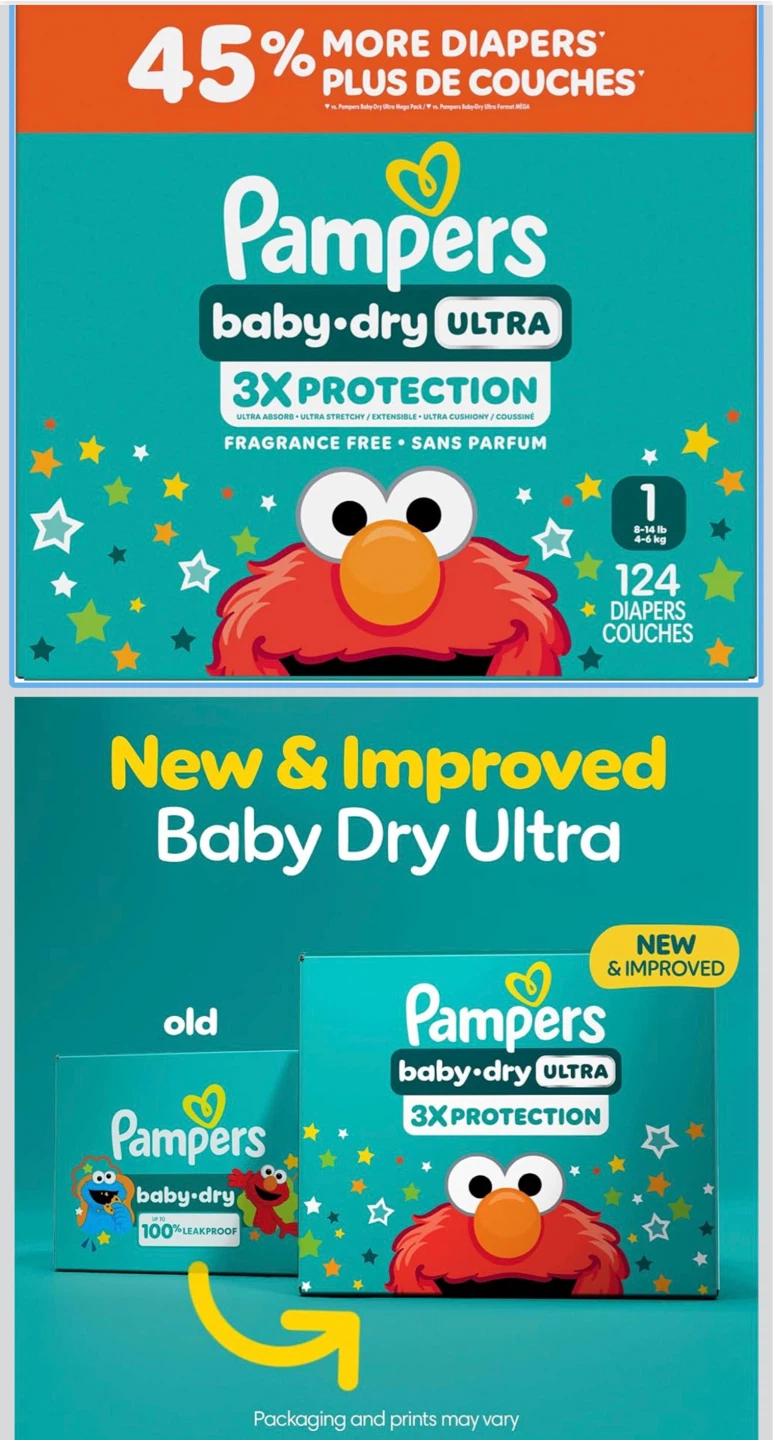 Pampers Baby Dry Ultra Size 1