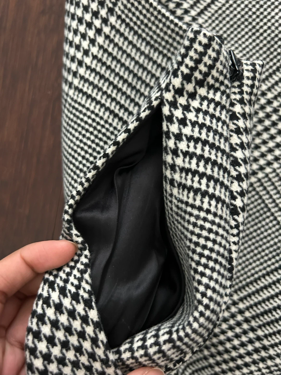 Ever New Luxe Wool XS Houndstooth Mini Skirt - photo 4