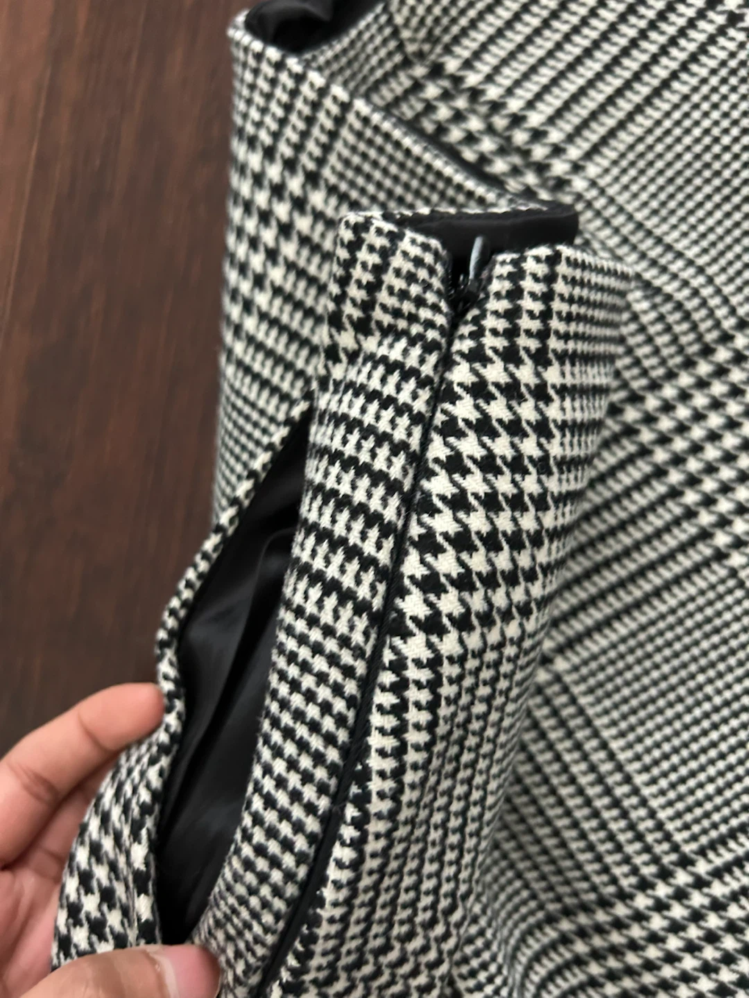 Ever New Luxe Wool XS Houndstooth Mini Skirt - photo 5