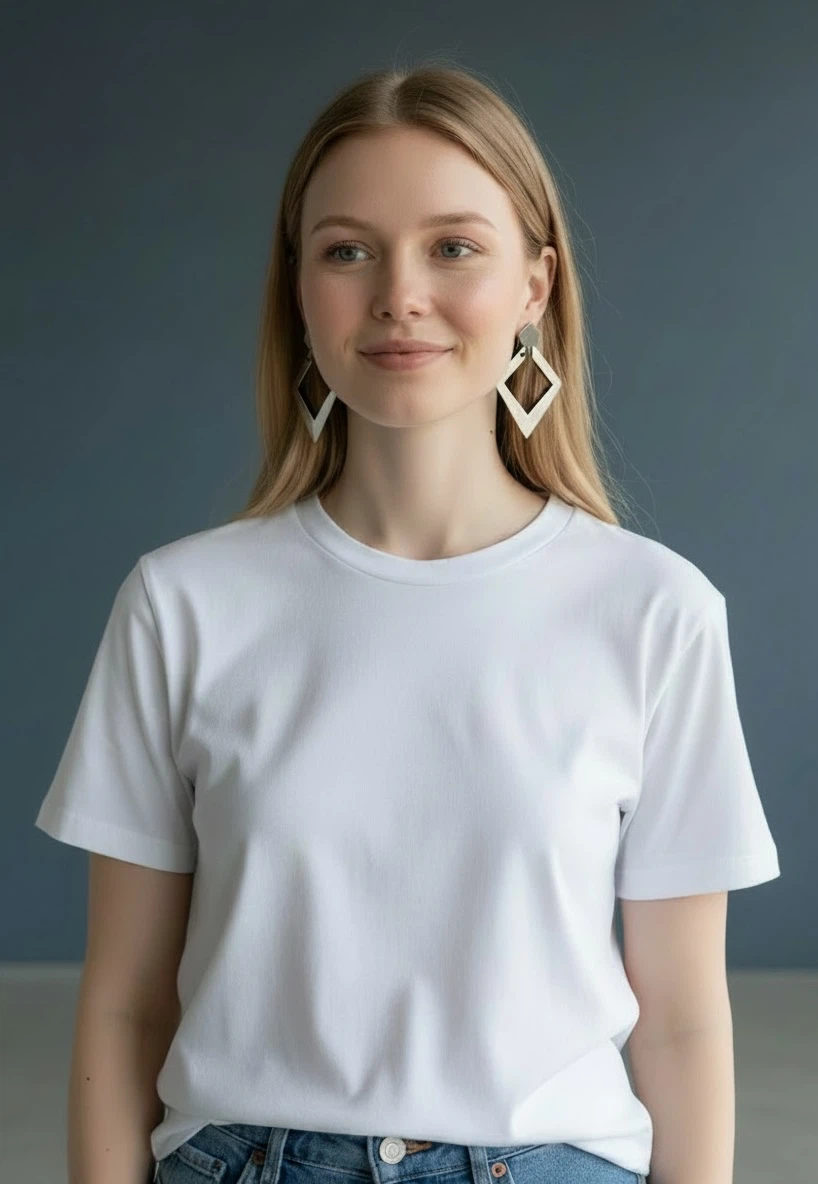 Matte Finish Angular Drop Earrings - photo 2