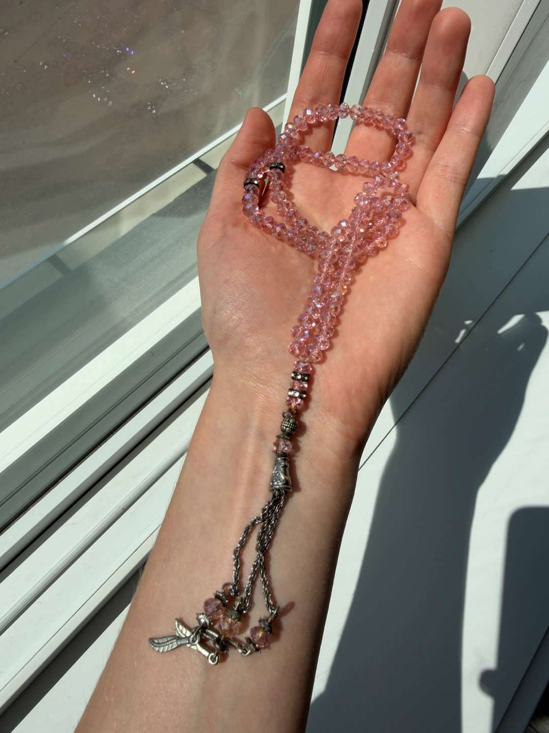 Pink Crystal Prayer Beads (Misbaha / Tasbih / Mala beads) - photo 2