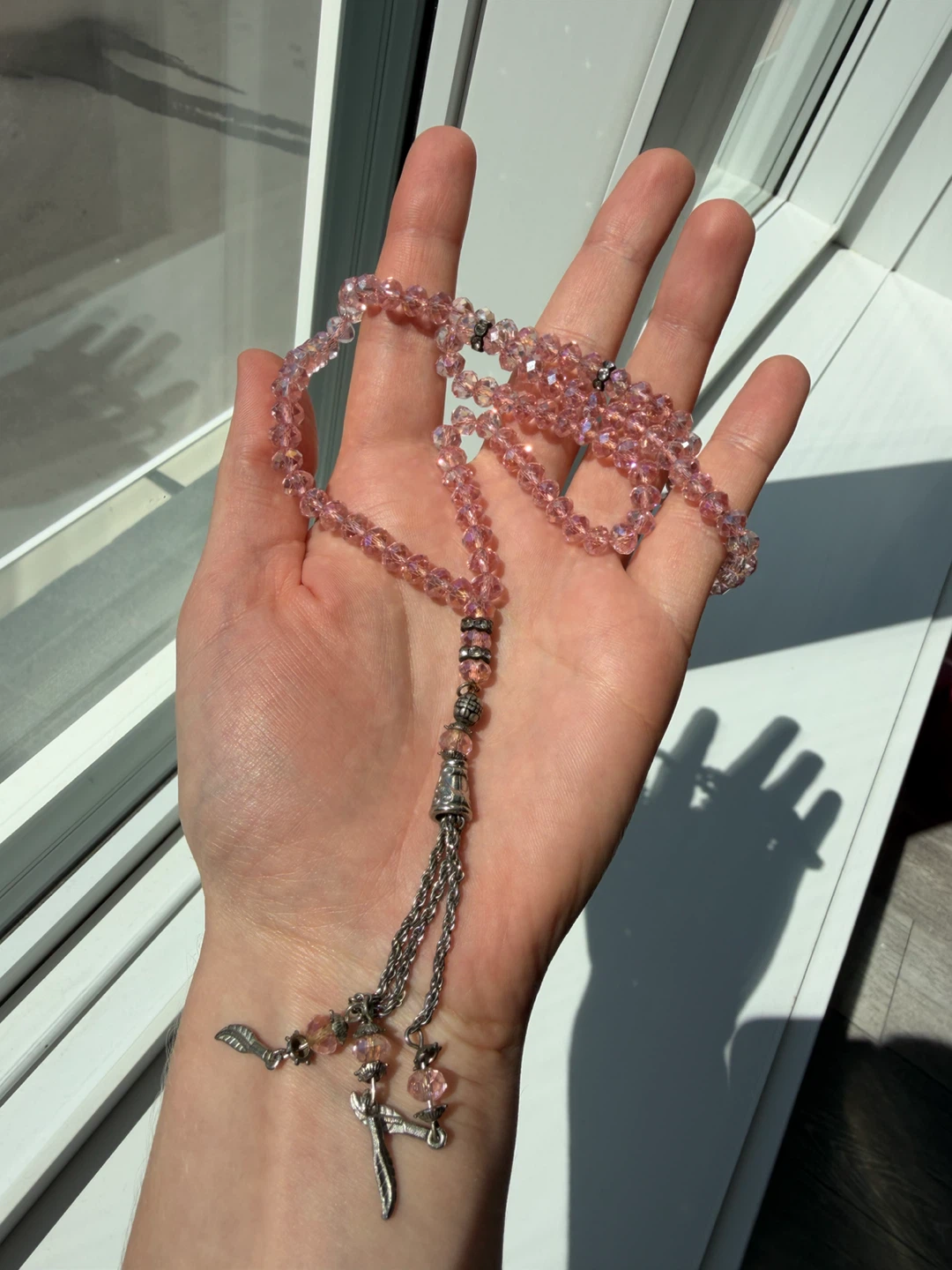 Pink Crystal Prayer Beads (Misbaha / Tasbih / Mala beads) - photo 3