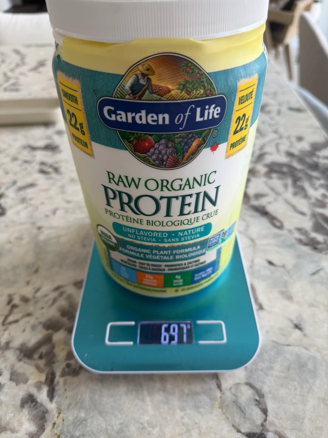 Garden of Life Raw Organic Protein Unflavored Powder