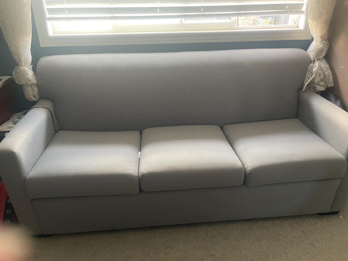 Grey Sofa Couch 6ft - photo 2