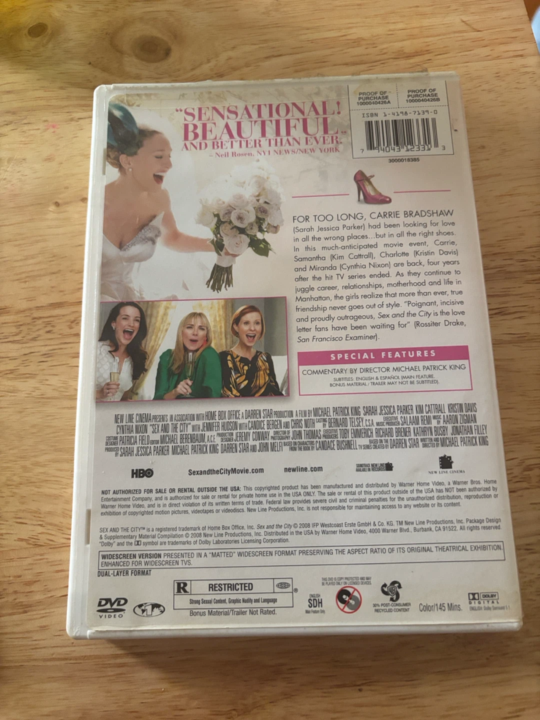 Sex and the City The Movie DVD Widescreen Edition - photo 2