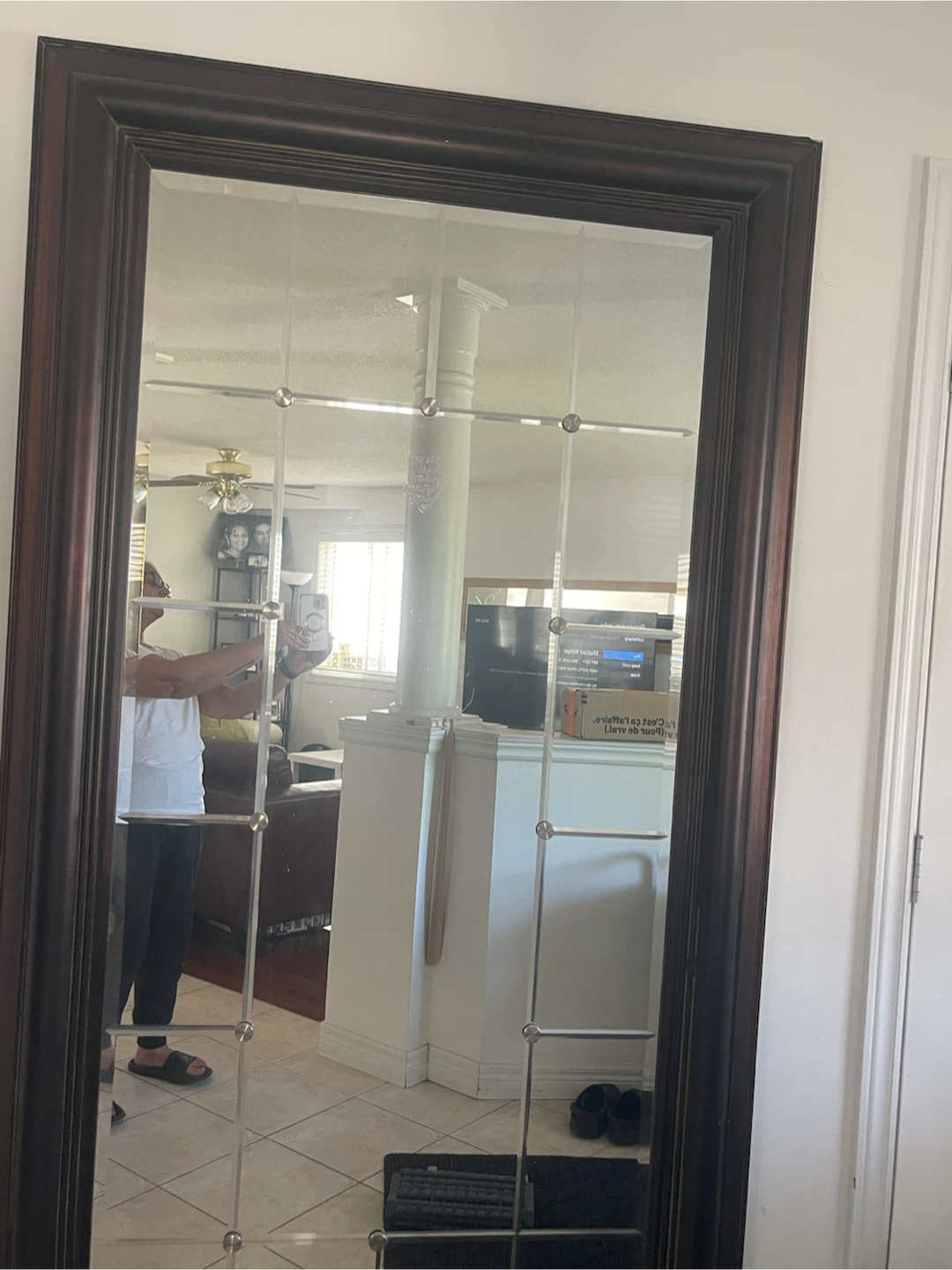 Decorative Wood Framed Mirror - photo 2