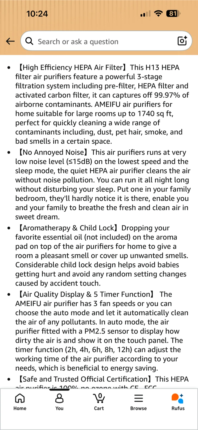 AMEIFU Air Purifier - photo 4