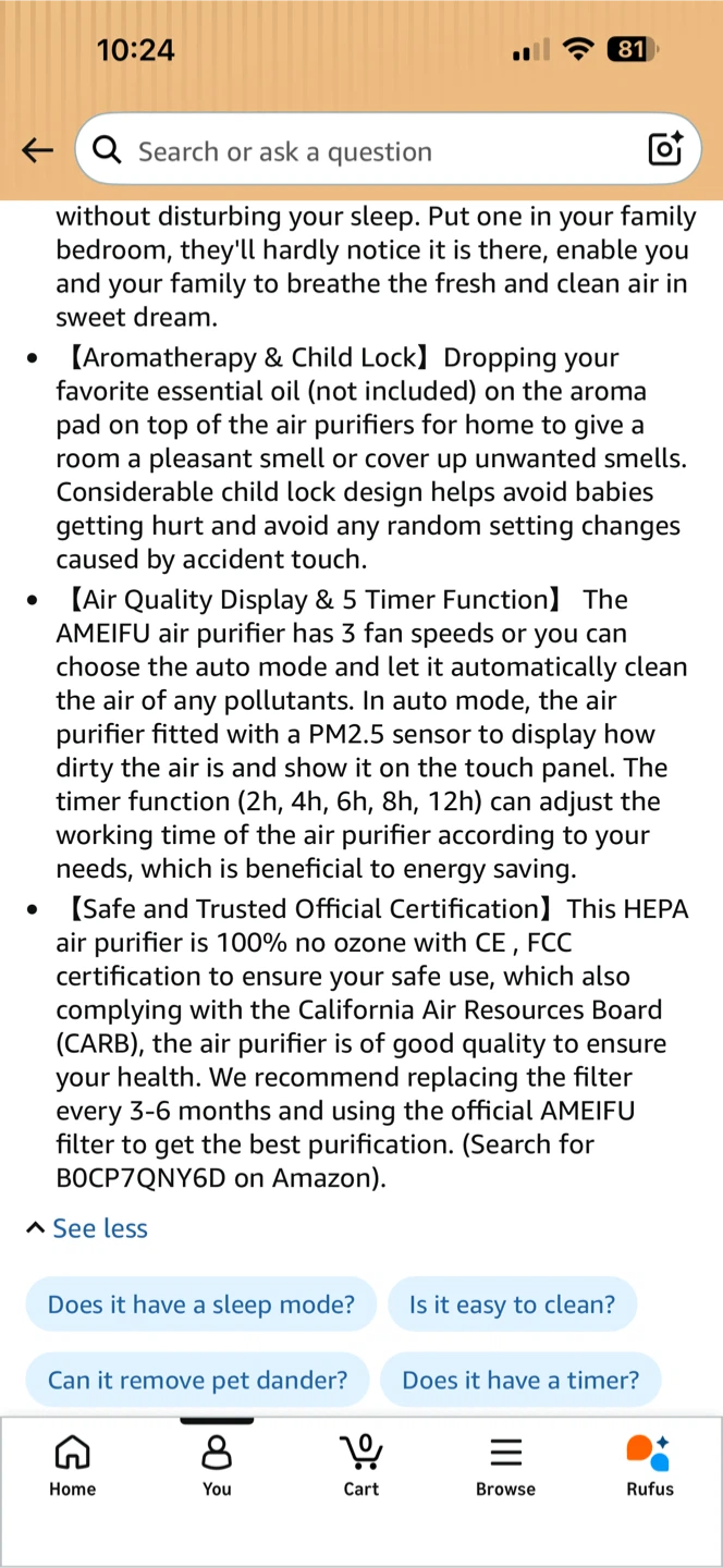 AMEIFU Air Purifier - photo 5
