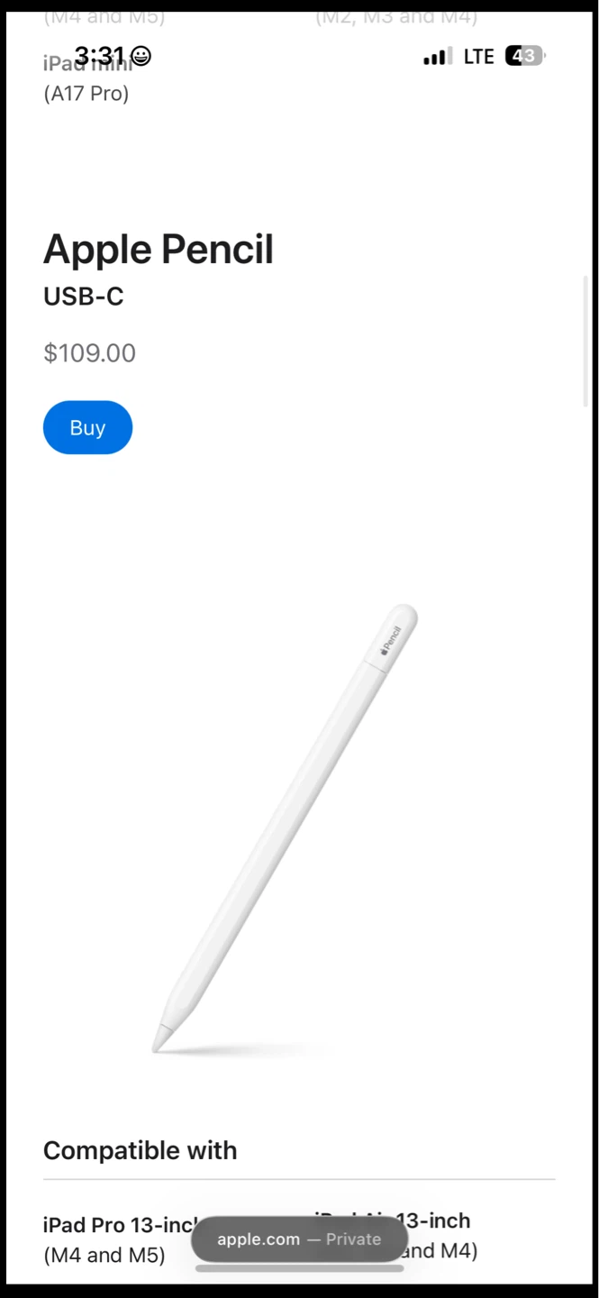 Apple Pencil 2nd generation