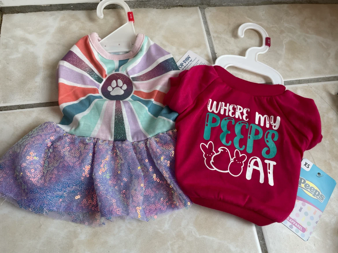 Brand New XS Dog Dress & Shirt