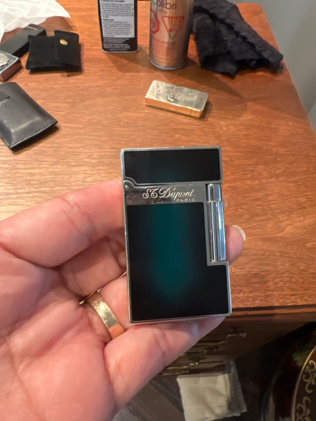 S.T. Dupont Lighter - Black and Silver - photo 3