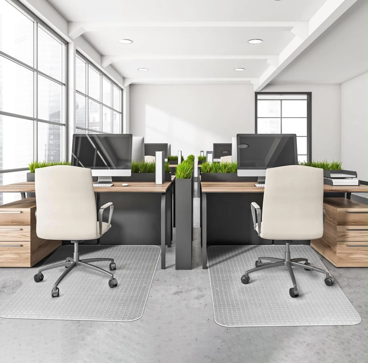 Clear Office Chair Mat for Carpet or Hardwood - photo 3