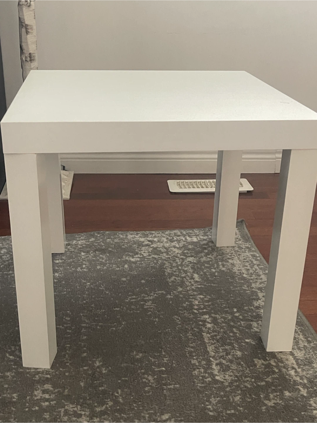White Square Side Table x 2
