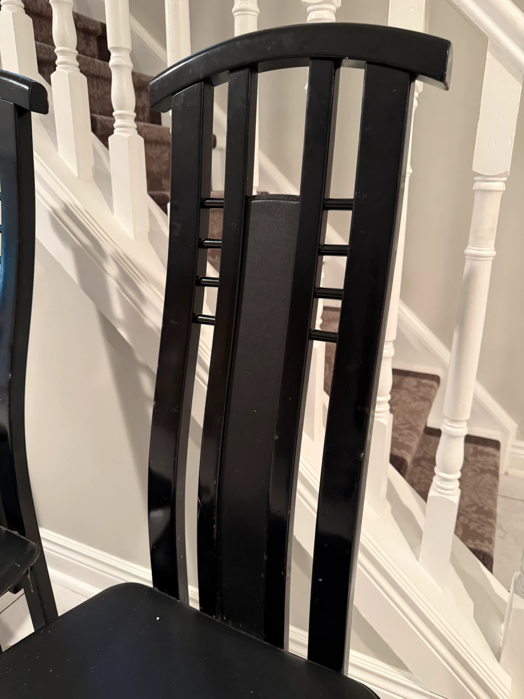 Set of 5 Black Dining Chairs - photo 2