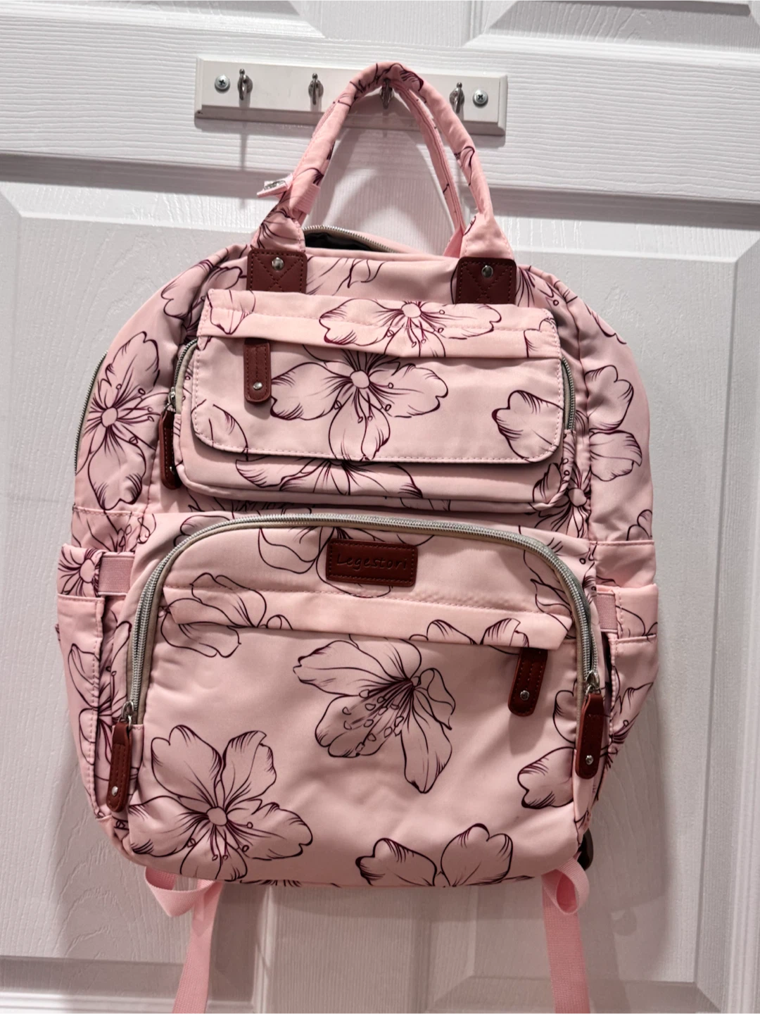 Pink Floral diaper bag - photo 4