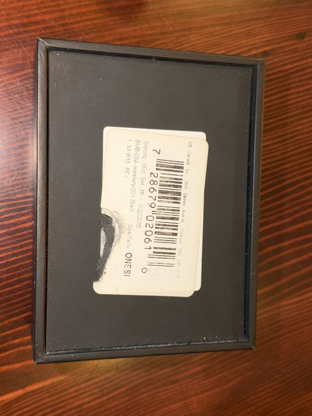 NWT! BOSS Simony Black and Stainless Cufflinks and Stud Set - photo 4