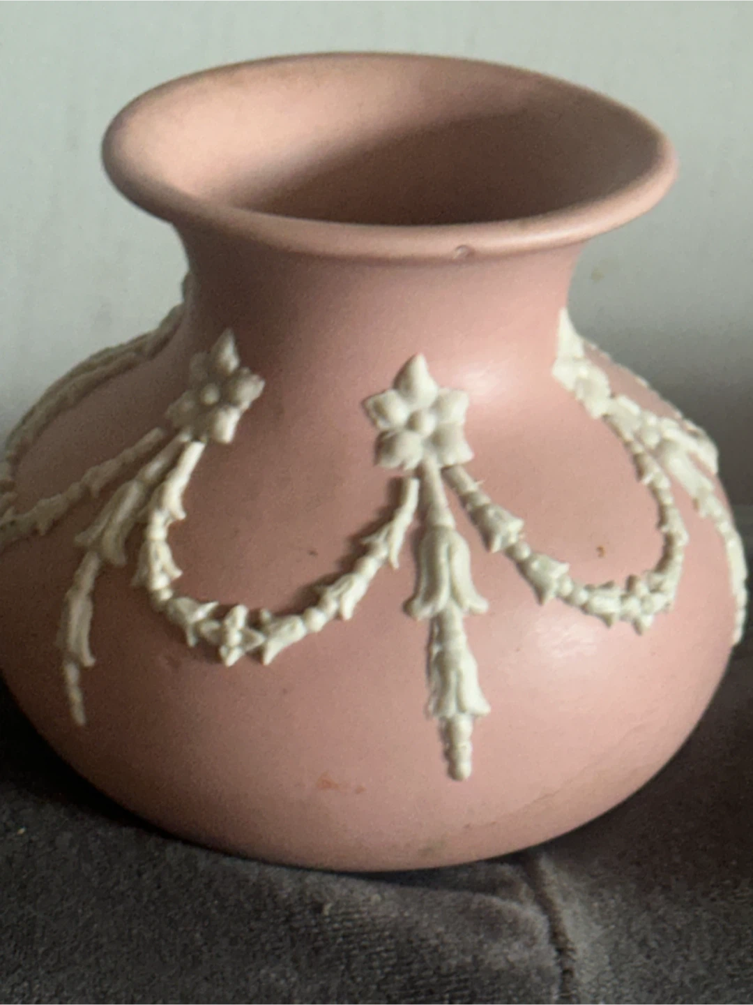 ecanada pottery of canada pink jasper ware vase