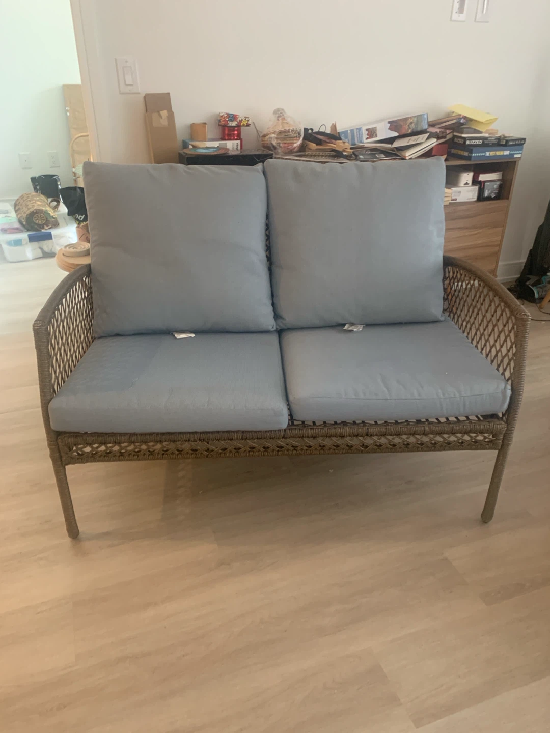2- Piece Patio Loveseat and with Matching Coffee Table