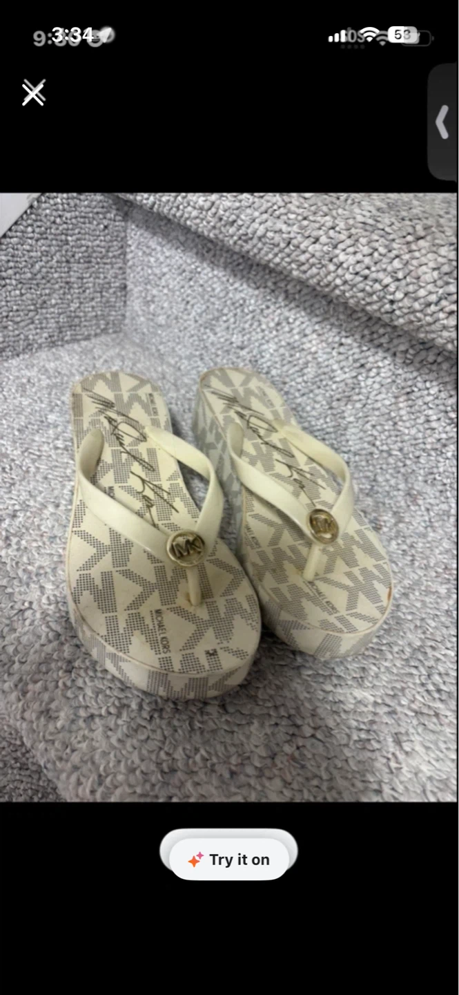 Michael Kors Wedge Flip Flops