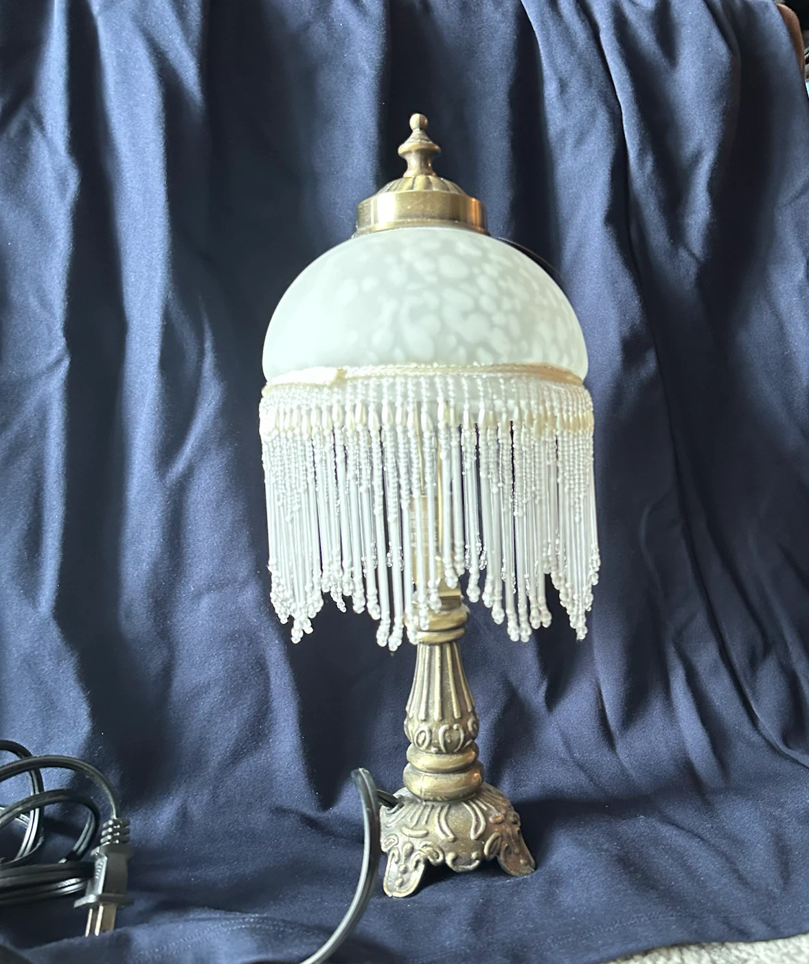 Vintage Beaded Table Lamp