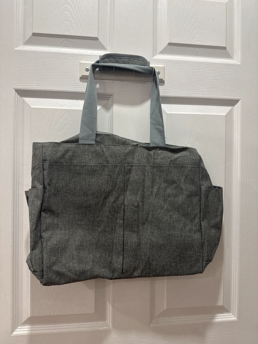Gray diapers bag
