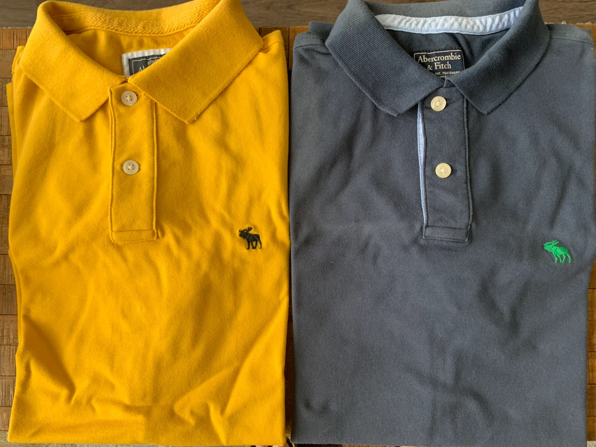 Abercrombie & Fitch Men's Polo Shirts (Vintage)