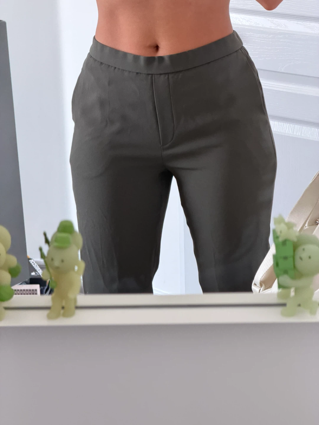 Babaton Olive Green Trousers Size 4
