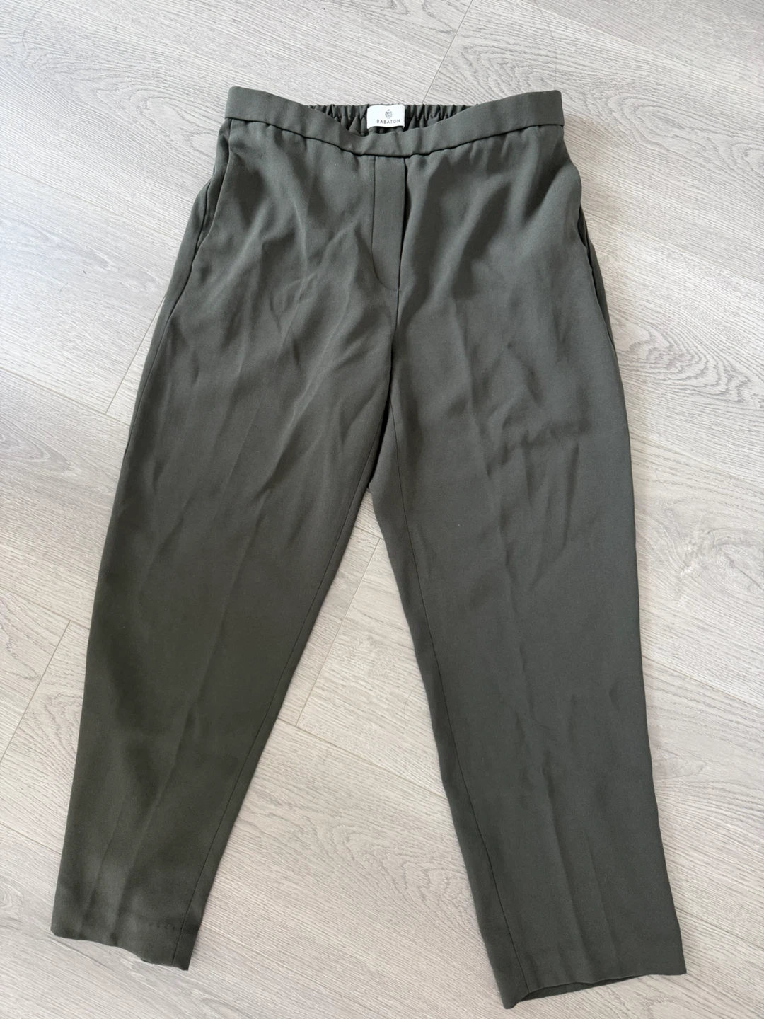 Babaton Olive Green Trousers Size 4 - photo 3