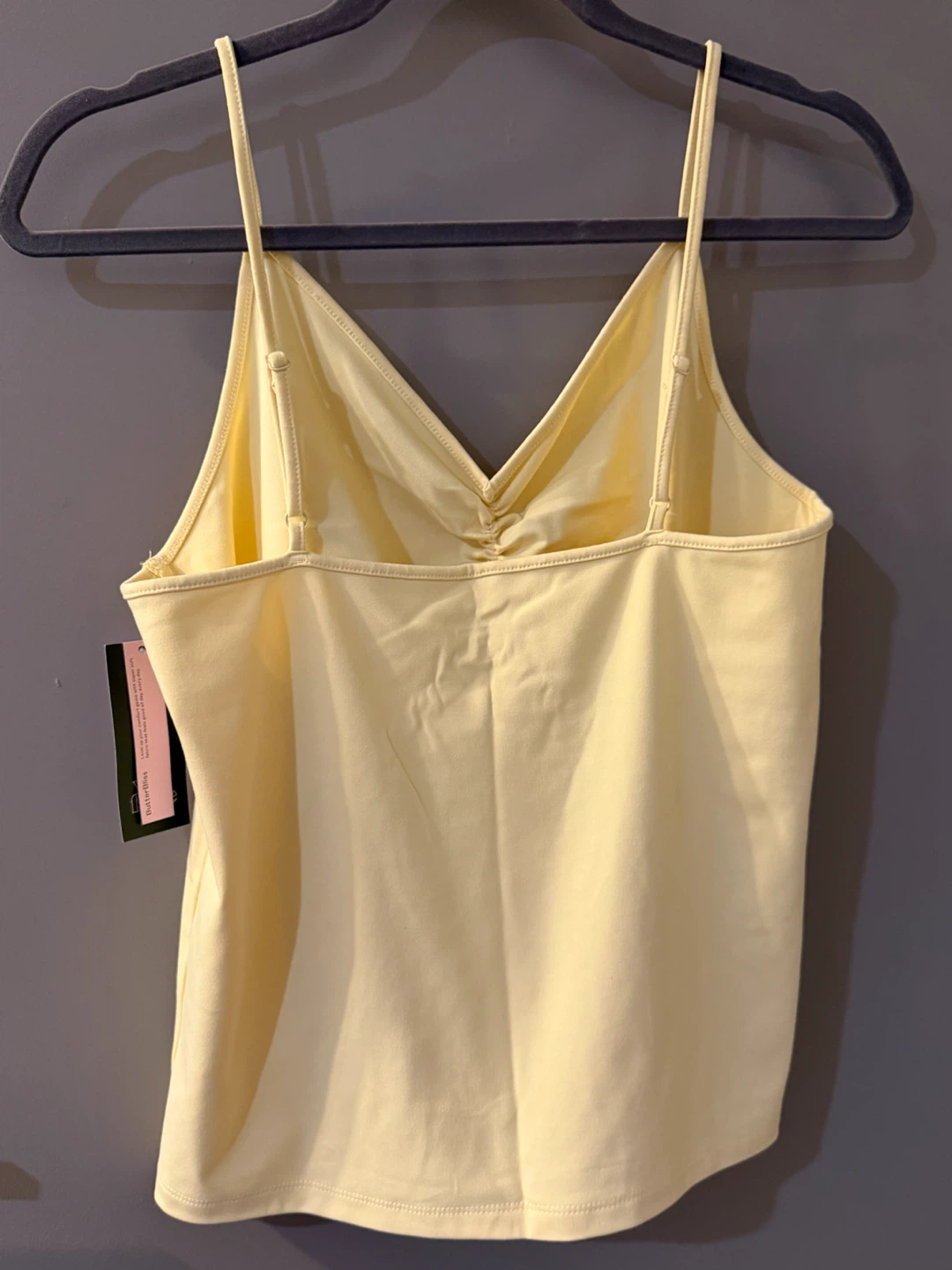 NWT Wild Fable ButterBliss Ruched Cami Light Yellow 1X - photo 2
