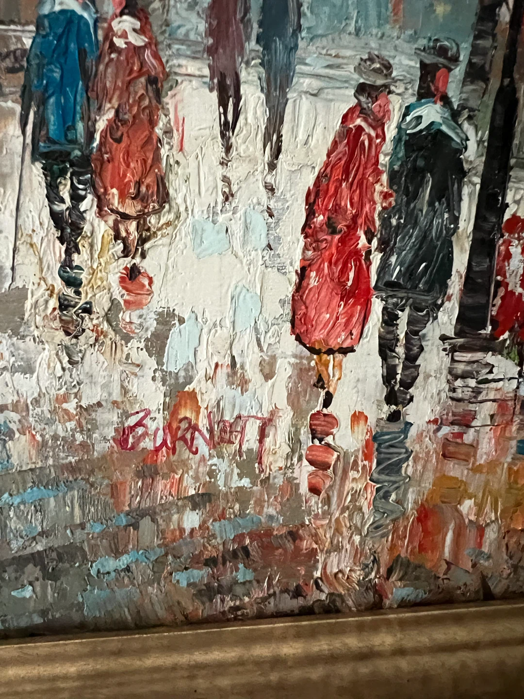 Oil Painting of Paris Street Scene by Burnell - photo 2