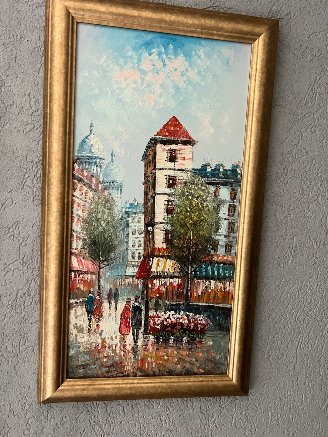 Oil Painting of Paris Street Scene by Burnell - photo 3