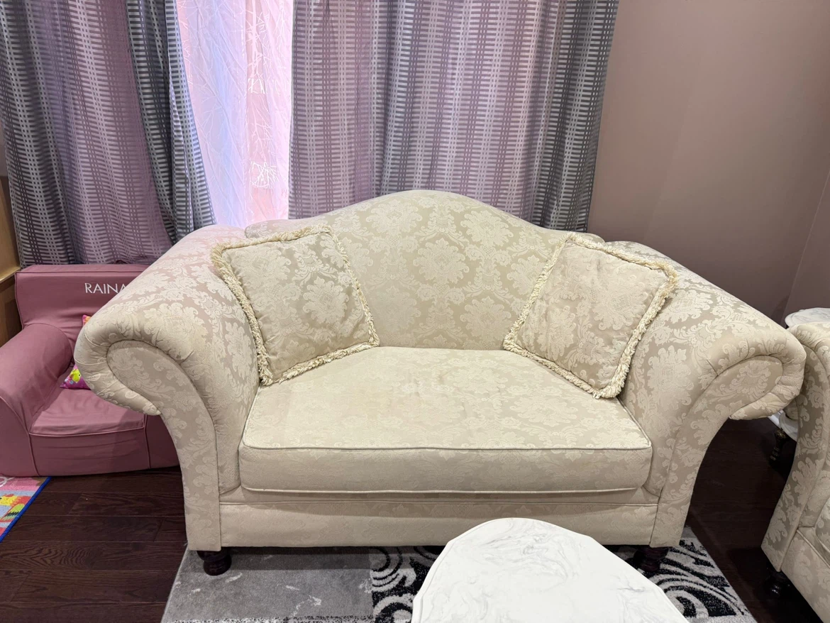 Cream Sofa Set, coffee table and side tables - photo 2