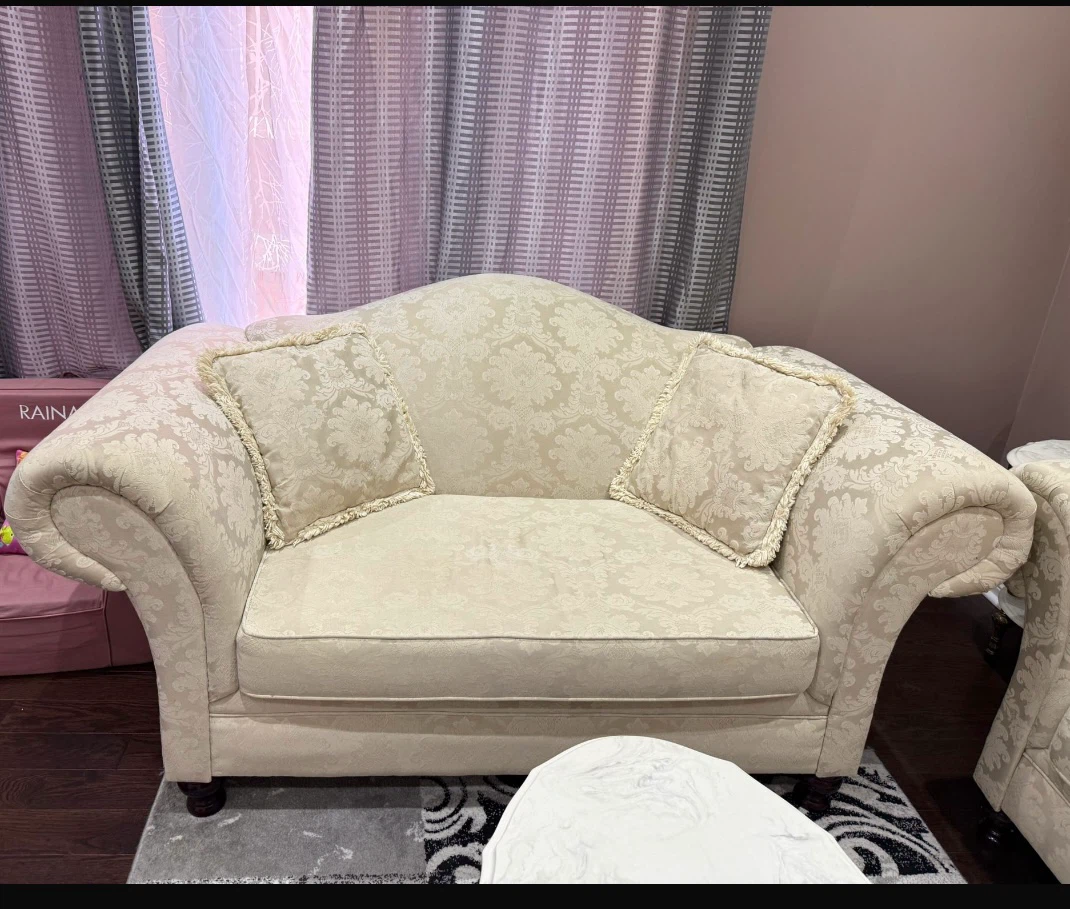 Cream Sofa Set, coffee table and side tables - photo 3