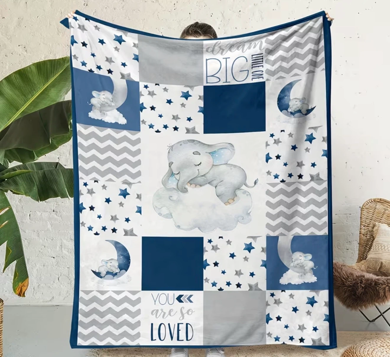 Baby Blanket  Elephant