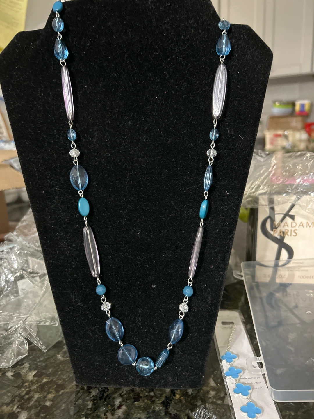 Paparazzi "Blue Lagoon" Necklace and Earring Set
