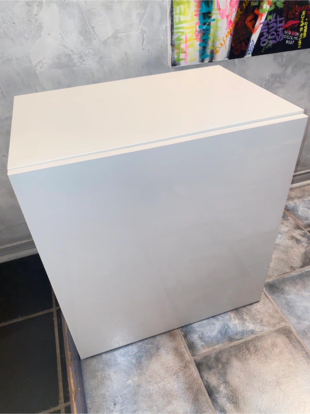 White Storage Cube Cabinet - photo 3
