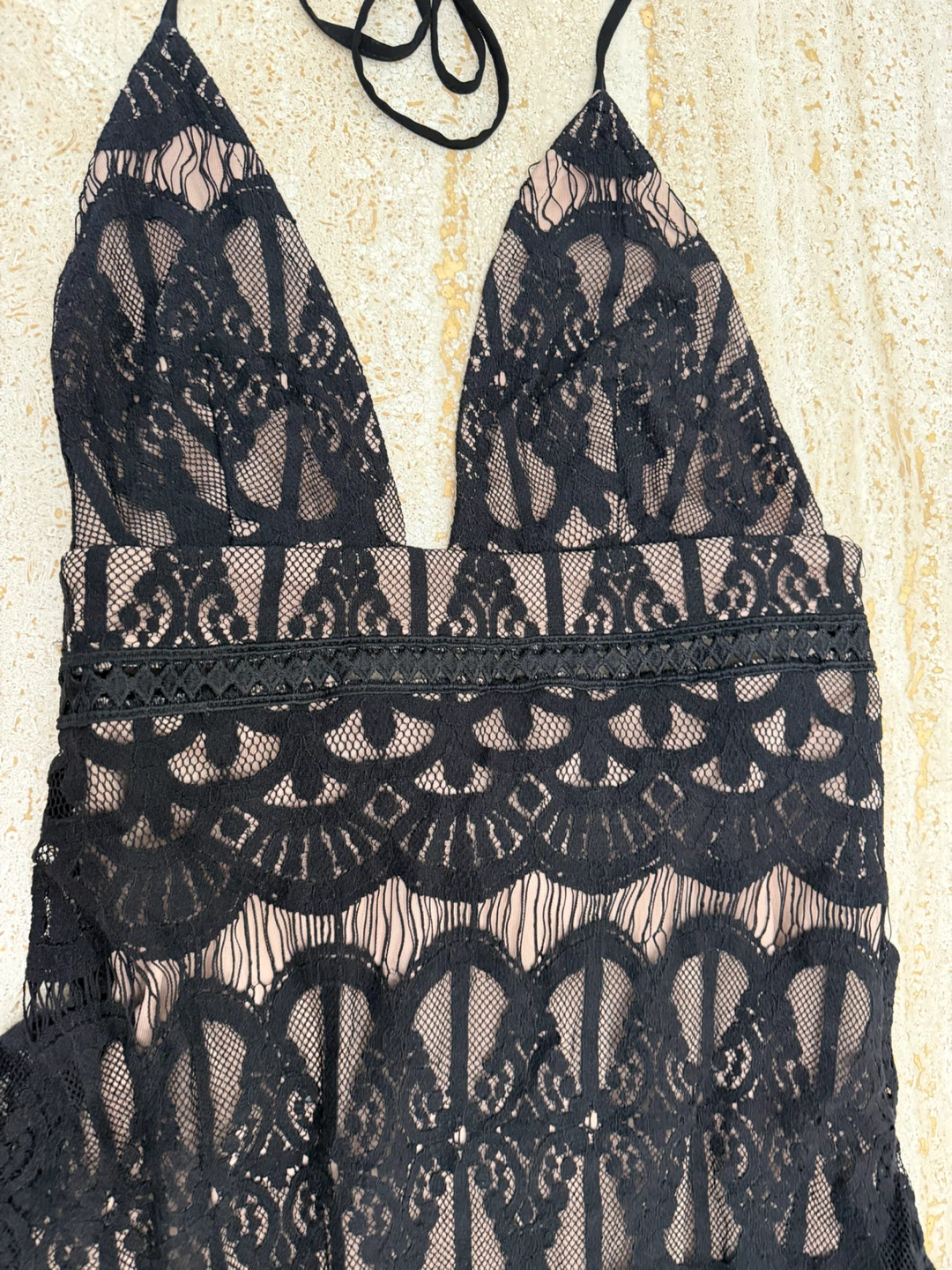 Black Lace Mini Dress - photo 2