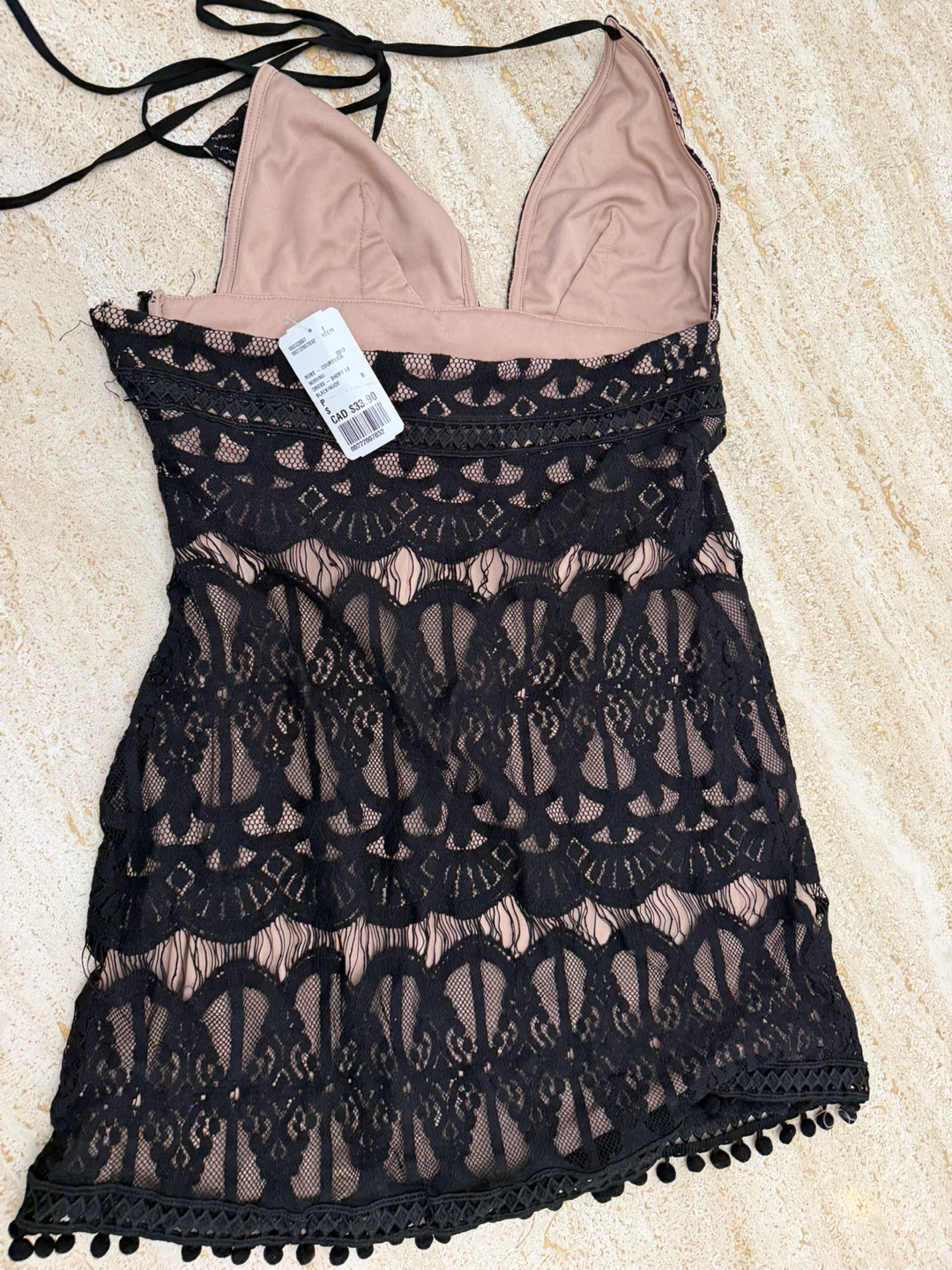 Black Lace Mini Dress - photo 3