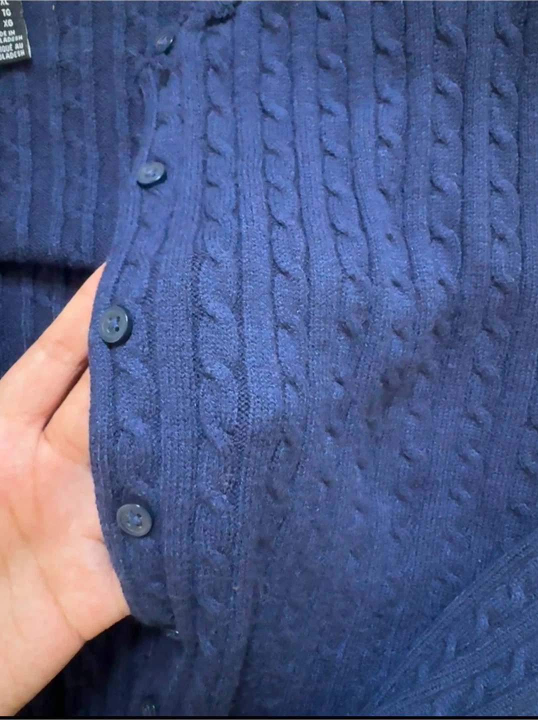 Streetwear Society Navy Cable Knit Cardigan - photo 3