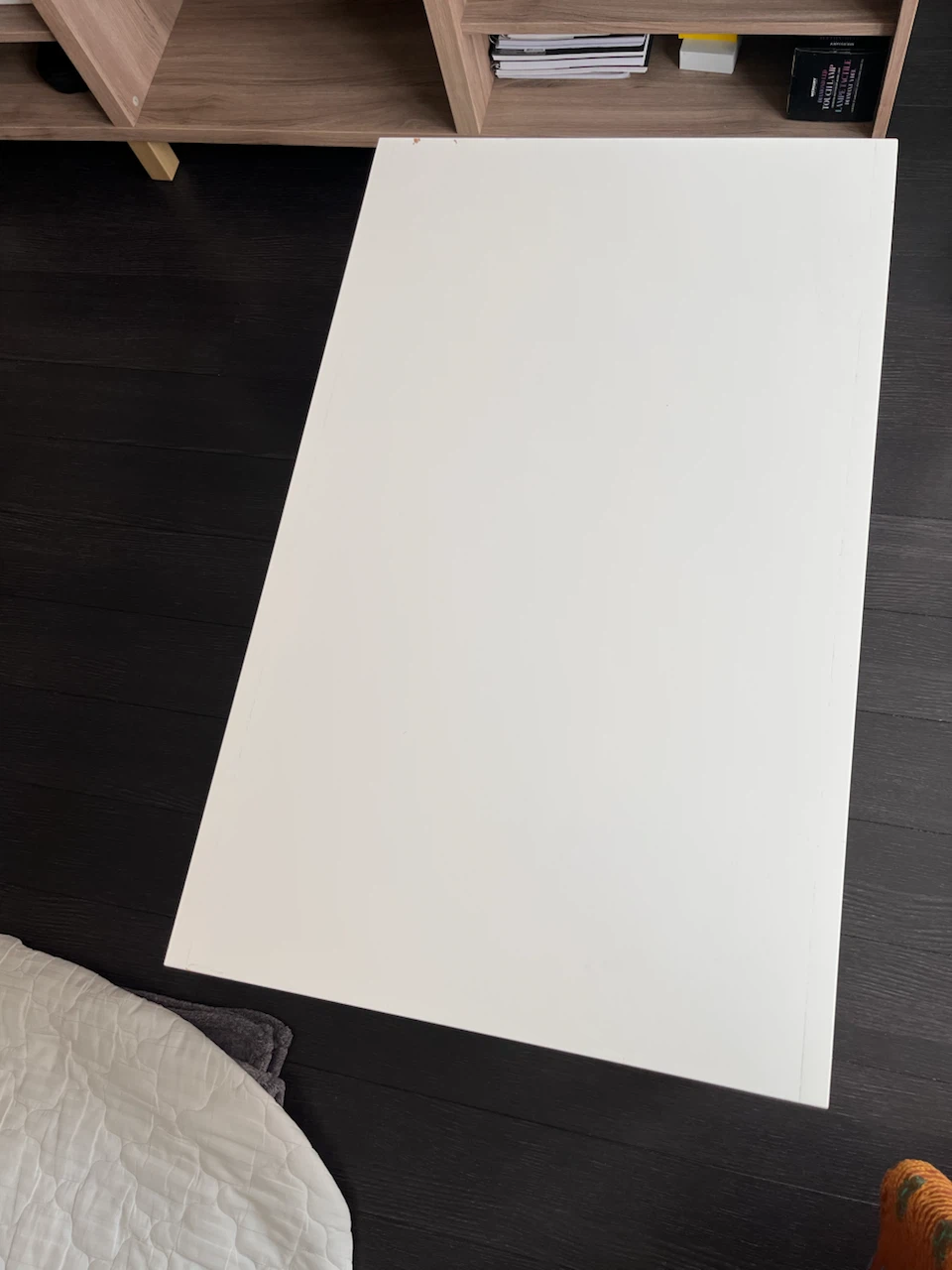 IKEA White Coffee Table with Shelf - photo 2