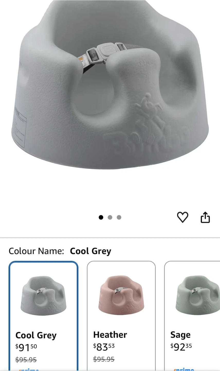Bumbo Floor Seat + Tray - Cool Grey - photo 2