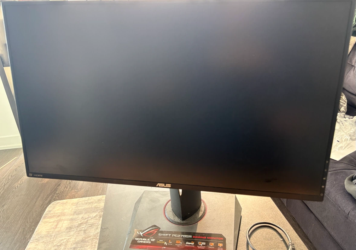 27” 1440P Gaming Monitor 165hz - Asus PG278QR