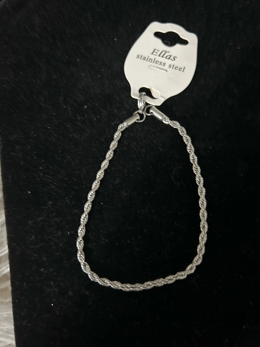 Ellas Stainless Steel Rope Chain Bracelet