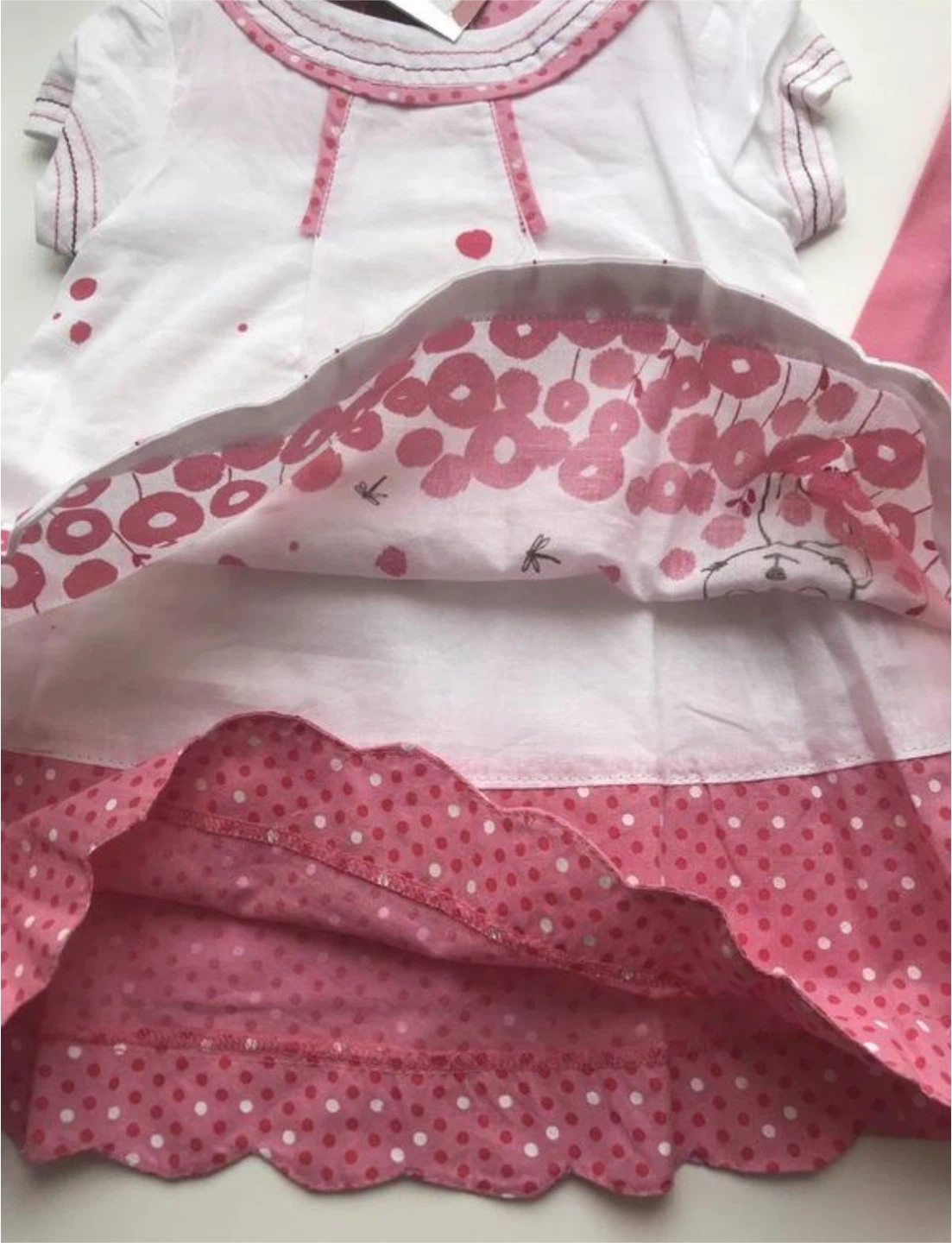 NEW Girls 2-Piece Tunic & Shorts Set 100% Cotton 3-6M - photo 3