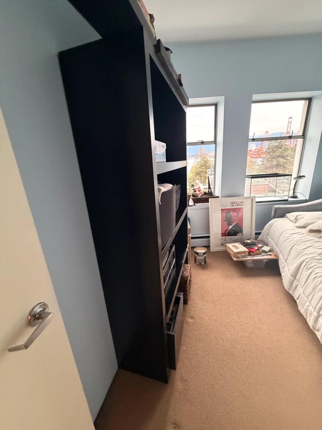 Black IKEA Bookshelf with 5 Shelves - photo 2