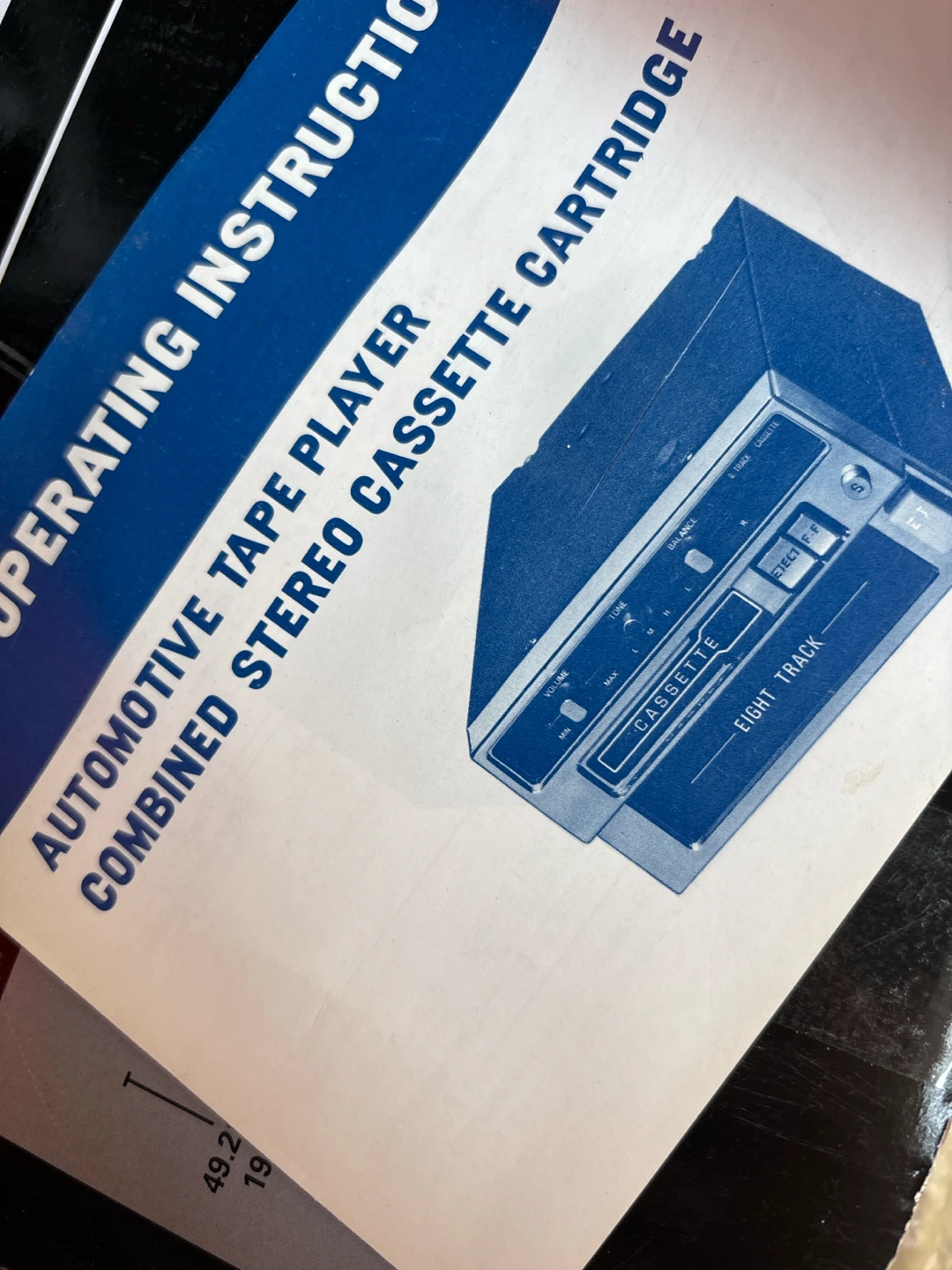 Automotive Tape Player Combined Stereo Cassette and 8-Track - photo 2